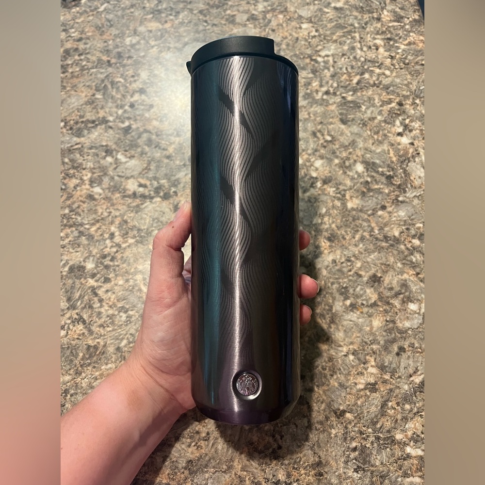 STARBUCKS Grey Stainless Coffee Tea Free Refill Tumbler January 2020 Expired